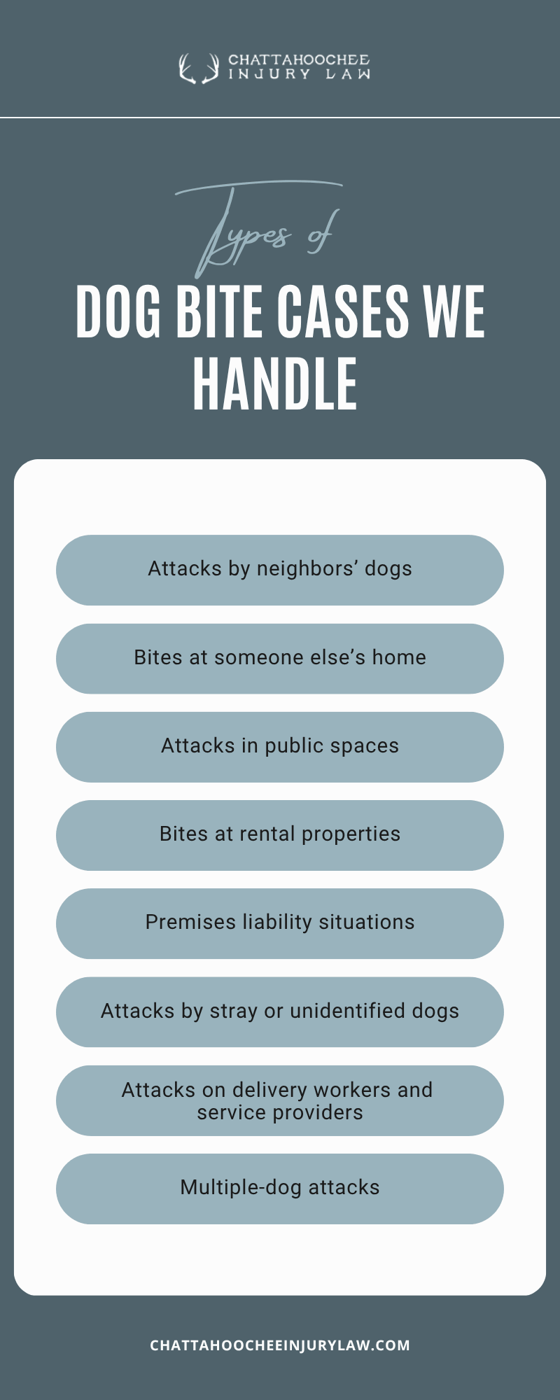 Dog Bite Cases We Handle Infographic